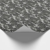 Moderne grijze militaire camouflage cadeaupapier (Hoek)