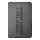 Moderne, grijze, minimale professionele Jouw tekst Badmat (Voorkant Verticaal)