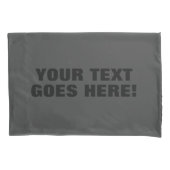 Moderne, grijze, minimale professionele Jouw tekst Kussensloop (Voorkant)