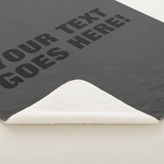Moderne, grijze, minimale professionele Jouw tekst Sherpa Deken (3/4)