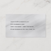 Moderne, grijze monogram Professional Visitekaartje (Achterkant)