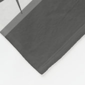 Moderne grijze plantenbladeren fleece deken (Hoek)