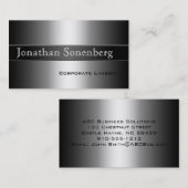 Moderne grijze professionele Visitekaartjes (Voorkant / Achterkant)