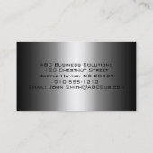 Moderne grijze professionele Visitekaartjes (Achterkant)