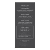 Moderne grijze QR-code professioneel consultant Reclamekaart (Achterkant)