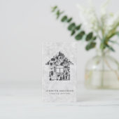 Moderne grijze reinigingsservices visitekaartje (Staand voorkant)