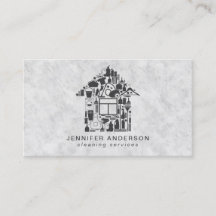 Moderne grijze reinigingsservices