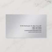 Moderne grijze roodharslijst Makeup Artist Visitekaartje (Achterkant)