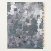 Moderne grijze roze cirkels Geometrisch personalis Planner (Achterkant)