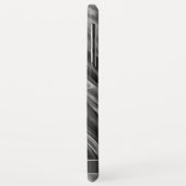 Moderne grijze satijnen print | Monogram of naam Case-Mate iPhone Case (Achterkant/links)