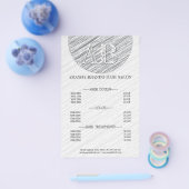 Moderne grijze Sjabloon achtergrondlijst prijs Flyer (Enkel)