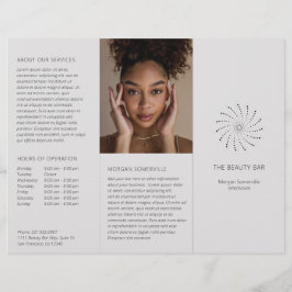 Moderne Grijze Spiraal Stip Elegante Brochure