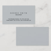 Moderne grijze standaard Visitekaartje (Voorkant / Achterkant)