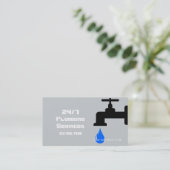 Moderne, grijze stekelstaart visitekaartje (Staand voorkant)