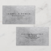 Moderne grijze stenen muur — uniek, creatief visitekaartje (Voorkant / Achterkant)
