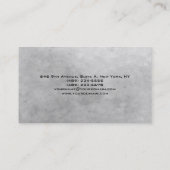Moderne grijze stenen muur — uniek, creatief visitekaartje (Achterkant)