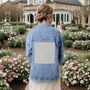 Moderne grijze stippen evenementenbord achtergrond denim jacket
