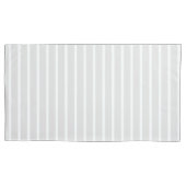 Moderne grijze streep afdrukken kussensloop (Voorkant-Links)