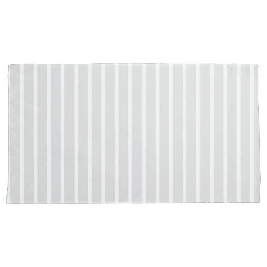 Moderne grijze streep afdrukken kussensloop (Voorkant-Rechts)