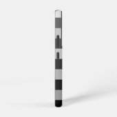 Moderne Grijze Strepen Patroonnaam Samsung Galaxy Hoesje (Rechterkant)