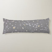 Moderne grijze terrazzo lichaamskussen (Voorkant)