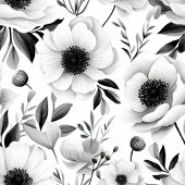 Moderne grijze tinten bloemengordijn met eigen naa douchegordijn