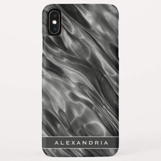 Moderne grijze vlek afdrukken | Monogram of naam Case-Mate iPhone Case (Achterkant)