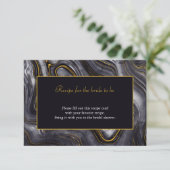 Moderne grijze Vrijgezellenfeest Ontvang Kaart (Staand voorkant)