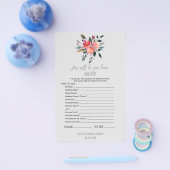 Moderne grijze "Wat zit er in je bruine spel" Flyer (Enkel)