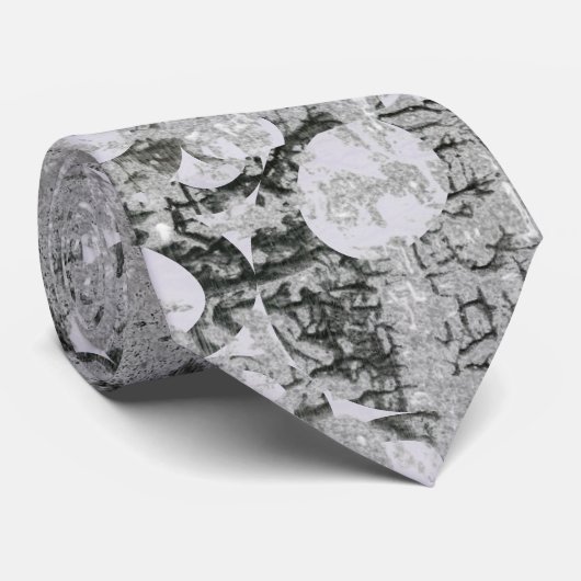 Moderne grijze waterverf abstract stropdas (Opgerold)