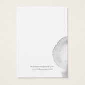 Moderne grijze Waterverf Achtergrond die Kaarten v Visitekaartje (Achterkant)