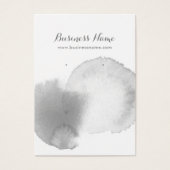 Moderne grijze Waterverf Achtergrond die Kaarten v Visitekaartje (Voorkant)