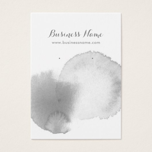 Moderne grijze Waterverf Achtergrond die Kaarten v Visitekaartje (Voorkant)