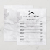 Moderne grijze waterverf gewassen salon-servicemen (Voorkant / Achterkant)