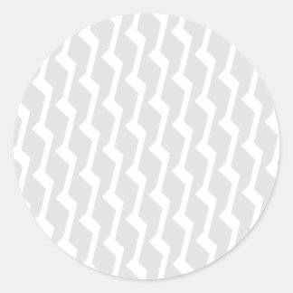 Moderne Grijze Zigzag ronde Stickers