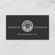 Moderne Grijze & Zwarte Tandheelkunde Orthodontist