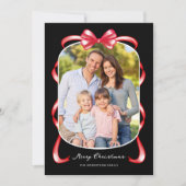 Moderne grillige boog gebogen foto Kerstmis Feestdagenkaart (Voorkant)