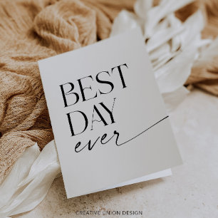 Moderne grillige bruiloft Dank u gevouwen Kaart