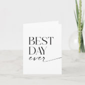 Moderne grillige bruiloft Dank u gevouwen Kaart (Voorkant)