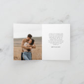 Moderne grillige bruiloft Dank u gevouwen Kaart (Binnen)