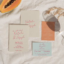 Moderne grillige handgeschreven leuke retro bruilo