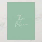 Moderne grillige kleurrijke Bright Fun Boho bruilo Menu (Achterkant)