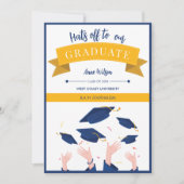 Moderne grillige Petten van Afstuderen Aankondiging (Voorkant)