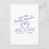 Moderne grillige Retro  70s bruiloft details Informatiekaartje (Achterkant)