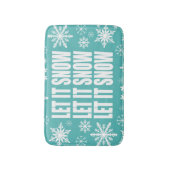 Moderne grillige sneeuwvlokken badmat (Voorkant Verticaal)