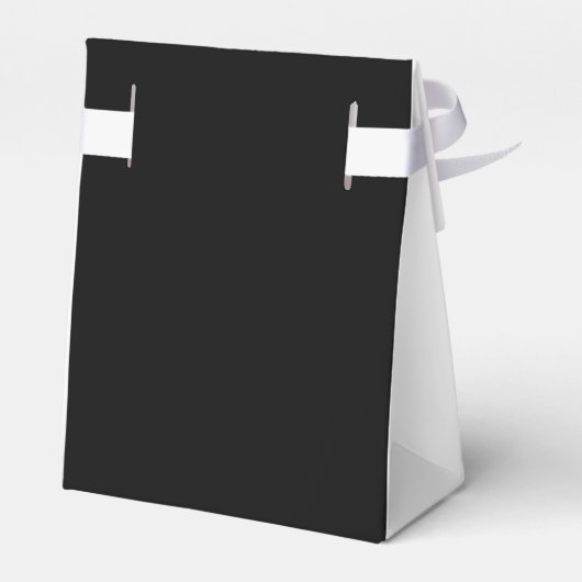 Moderne grillige zwarte kat bruiloft bedankdoosjes (Achterkant)