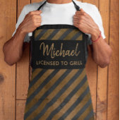 Moderne Grilling Chef Cook Bold Stripes Schort