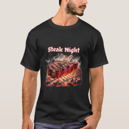 Moderne Grilling Steak Night T-shirt