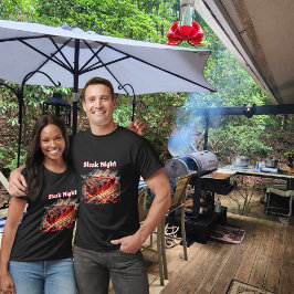 Moderne Grilling Steak Night T-shirt