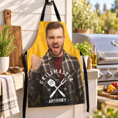 Moderne Grillmaster Cool Naam Heren Schort